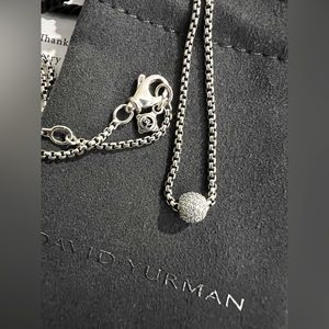 DAVID YURMAN
Diamond Pave Ball Pendant Necklace